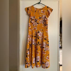 Size small mustard yellow dress.